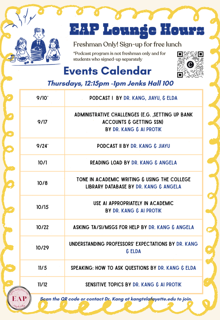 Workshop Schedule